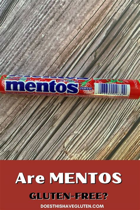 Are candy cane Mentos gluten free